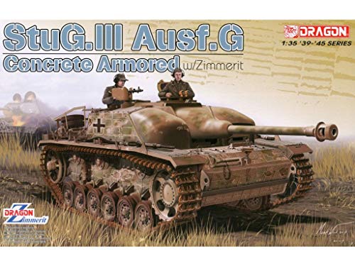 Dragon Models 1/35 Concrete Armored StuG.III Ausf.G con Zimmerit Dragon Model Kits