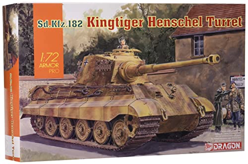 Dragon Models Kingtiger Henschel DR7558 - Modelo de vehículo de Guerra de plástico, Escala 1:72