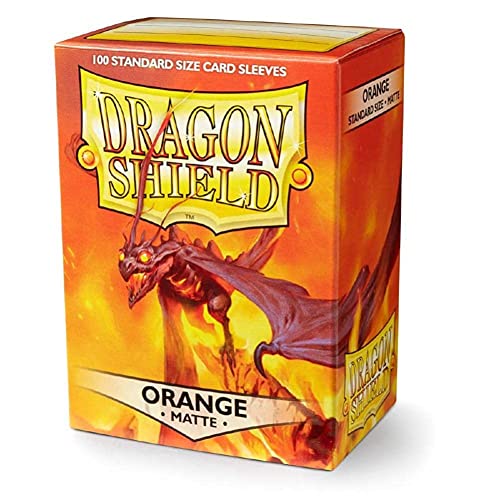 Dragon Shield Paquete individual de 100 unidades, color naranja mate