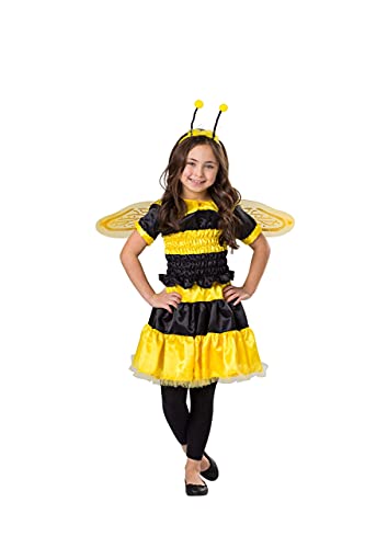 Dress Up America Traje del abejorro para niñas - traje de la abeja para arriba el vestido para los niños - la reina de Halloween traje de la abeja