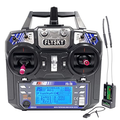 DTXMX Flysky FS-i6 6CH 2.4G RC control remoto transmisor y receptor iA6B AFHDS 2A controlador de radio para RC FPV Drone Quadcopter ala fija modo-2