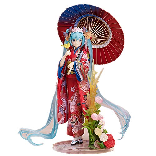 Eamily De HandMade Hatsune Miku Figura Miku Kimono Figura Anime Chica Figura Figura de acción