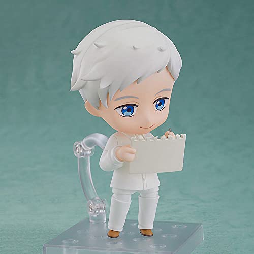 EASSL Figura móvil Nendoroid Norman, la Figura es de la animación The Promised Neverland, Mide 3.9 Pulgadas de Alto, Figura Hecha de Material de PVC, Incluye Base y Accesorios