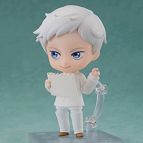 EASSL Figura móvil Nendoroid Norman, la Figura es de la animación The Promised Neverland, Mide 3.9 Pulgadas de Alto, Figura Hecha de Material de PVC, Incluye Base y Accesorios