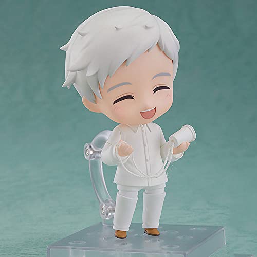 EASSL Figura móvil Nendoroid Norman, la Figura es de la animación The Promised Neverland, Mide 3.9 Pulgadas de Alto, Figura Hecha de Material de PVC, Incluye Base y Accesorios