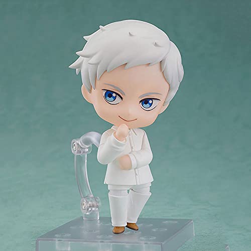 EASSL Figura móvil Nendoroid Norman, la Figura es de la animación The Promised Neverland, Mide 3.9 Pulgadas de Alto, Figura Hecha de Material de PVC, Incluye Base y Accesorios