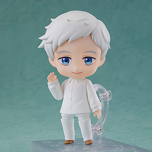 EASSL Figura móvil Nendoroid Norman, la Figura es de la animación The Promised Neverland, Mide 3.9 Pulgadas de Alto, Figura Hecha de Material de PVC, Incluye Base y Accesorios