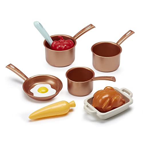 Ecoiffier- Set Accesorios de Cocina Infantil Vert Azur, 20 Piezas, Juego de Imitación para niños, A Partir de 18 Meses (7600001685)