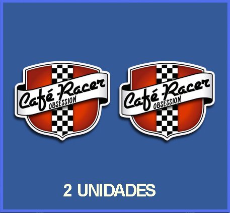 Ecoshirt Pegatinas Stickers Cafe Racer Ref: Dp188 Aufkleber Decals Autocollants Adesivi Moto Decals, 5 cm