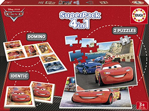 Educa Cars - Superpack con Juegos de Mesa de Cars. Juego de Tablero Infantil 14927