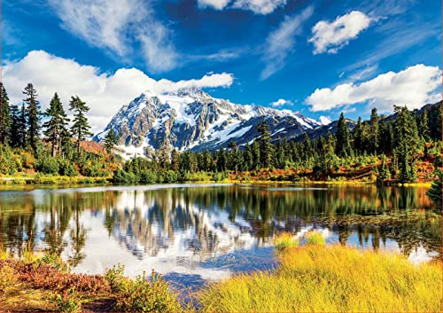 Educa - Monte Shuksan, Washington, EEUU, Puzzle de 3.000 Piezas, Medida aproximada 120 x 85 cm, Incluye Servicio de Pieza perdida hasta agotar existencias, A Partir de 14 años (18011)