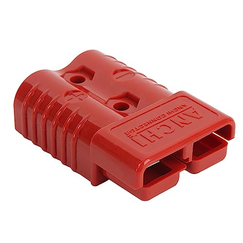 Emoshayoga Conector de Alimentación de Batería, 600 V 175 a Terminal de Pin de Cobre Conector de Enchufe de Arnés de Cable Antivibración con Cubierta Antipolvo para Carro de Automóvil Eléctrico RV