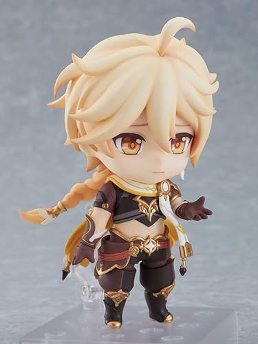 ENFILY Genshin Impact Figuras, lumine, éter, estatua de 10 cm/3,9 pulgadas, figura de dibujos animados, juguete de colección de anime, decoración para fans del anime (éter) (éter) (éter)