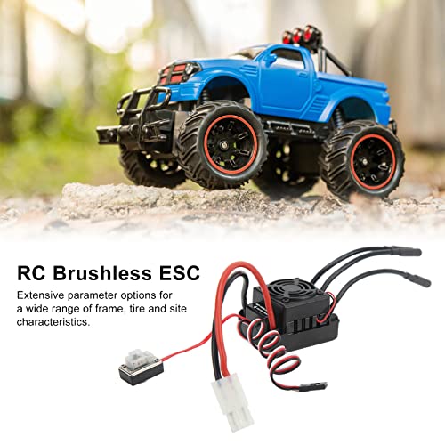 ESC sin Escobillas RC, Protección contra Fugas del Acelerador 3 Modos de Trabajo ESC sin Escobillas Impermeable para Coche 1/10 RC