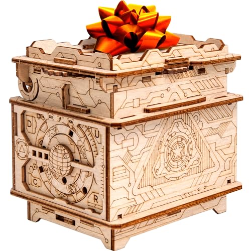 ESC WELT Orbital Box - Embalaje Creativo para Regalo con Acertijos - Caja con Enigmas para los Amantes de los Juegos de Rompecabezas - Caja Regalo Ideal para Cumpleaños, Pascua & Boda