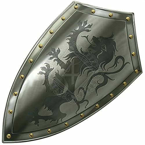Escudo medieval funcional dragón guerrero templario escudo medieval caballero armadura escudo