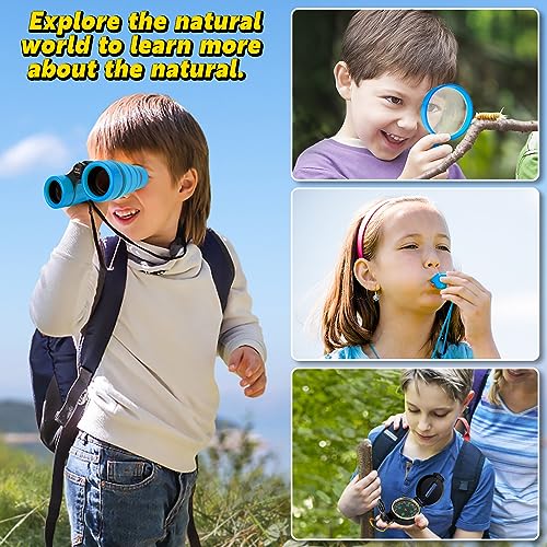 essenson Juego de investigadores para niños, juguetes al aire libre, regalo para edades 3, 4, 5, 6, 7, 8+ años, niños, niñas y niños