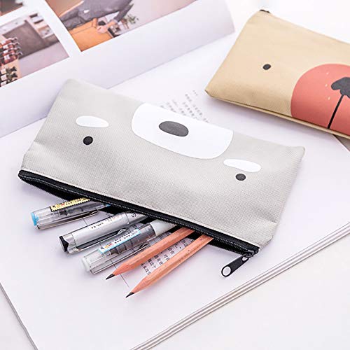 Estuches Escolares Cremalleras, 4 Piezas Bolsa de Lápiz Monedero Lápiz Pen Caso Caja de Escritorio Estuches Lápices Bolsa de Lápices Plumas Bolígrafos Material Lona para Escolar Papelería Escuela