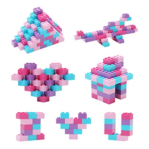 Etarnfly Bloques de construcción de 100 piezas, 2x2, piedras clásicas compatibles con todas las grandes marcas, juguetes educativos creativos, regalo para niños, piedras de macaron