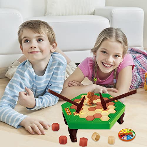 Eteslot Dont Break The Ice Game - Dinosaur Trap - Save Dinosaur Ice Breaker Game - Upside Down Challenge Game Juego de Mesa para niños y Adultos