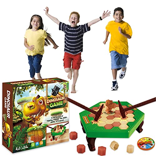 Eteslot Dont Break The Ice Game - Dinosaur Trap - Save Dinosaur Ice Breaker Game - Upside Down Challenge Game Juego de Mesa para niños y Adultos