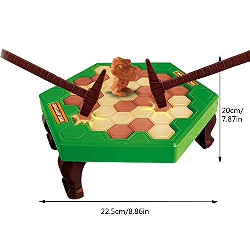 Eteslot Dont Break The Ice Game - Dinosaur Trap - Save Dinosaur Ice Breaker Game - Upside Down Challenge Game Juego de Mesa para niños y Adultos