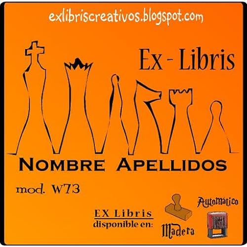 ExLibris Ajedrez sello personalizado