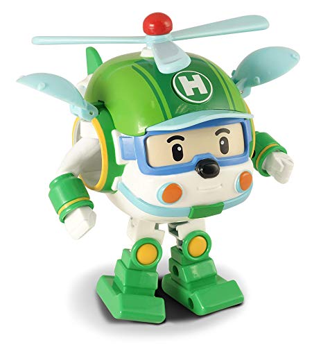 Exost 4891813542070 Robocar Poli - Figura transformable Héli - Robot o Helicóptero - 10 cm - Juego Infantil