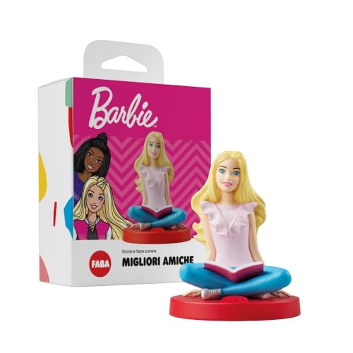 FABA Personaje Sonoro Barbie: Mejores Amigas - Historias y Cuentos de Hadas sonoras para niños y niñas de 5 a 10 años - Juguete con Contenido Educativo, versión Italiana