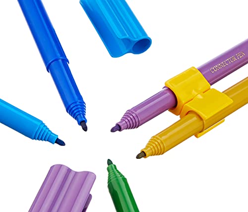 Faber-Castell 155533 - Camión de metal con 33 rotuladores Connector, 10 conectores y 1 folleto, multicolor