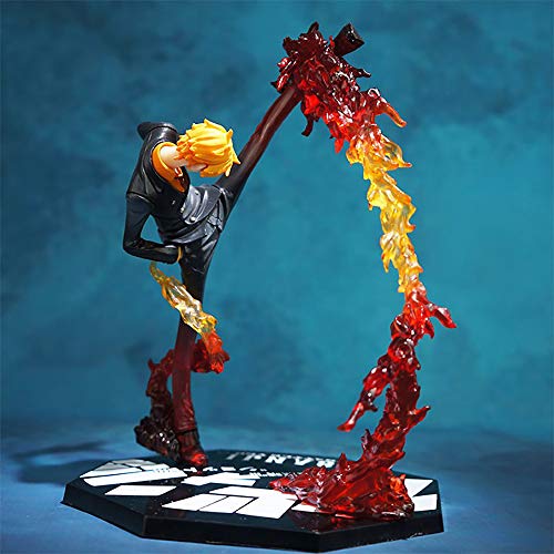 FABIIA One Pieza Vinsmoke Sanji Anime Figura Estatua de Caracteres Modelo Figurado Juguetes de rol PVC Collectable Modelo Daily Life Home Decoration Anime-Fans Gift 17Cm/17 cm