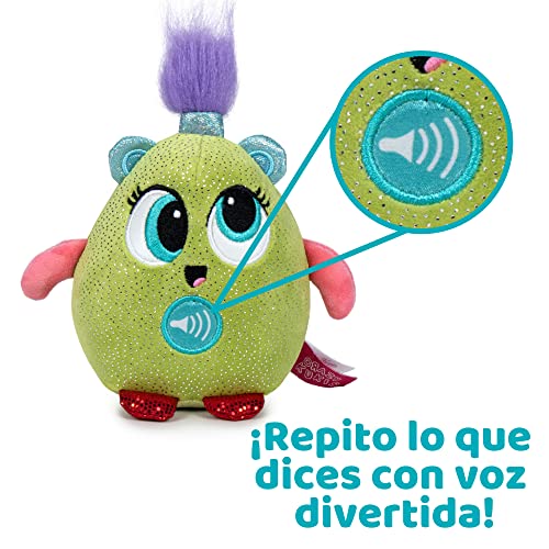 Famosa Softies - Peluche Crazy Cukis Segunda edición, Peluche Parlante, Divertidos Peluches Que Repiten lo Que Dices, Envío de Modelo Aleatorio, 4 Peluches de Colores Diferentes, 0 años, (760021768)