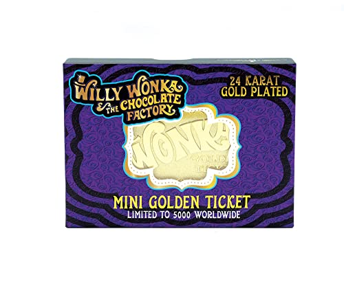 Fanattik Ticket Dorado Willy Wonka Edición Limitada, Multicolor