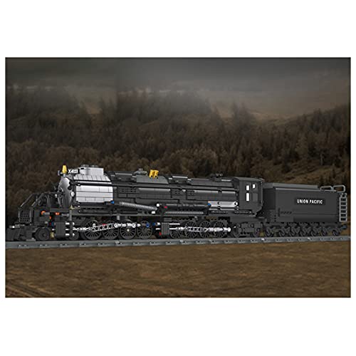 Fancy Brick Juego de bloques de sujeción para tren de Technic, 2,4 G, tecnología RC, locomotora de vapor retro para Union Pacific 4014 Big Boy, kit de maqueta compatible con la técnica Lego, 1608