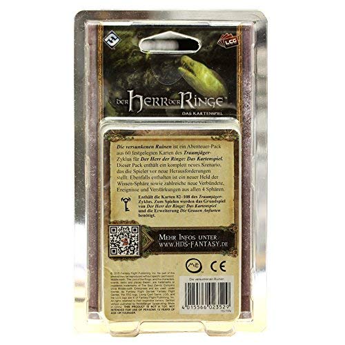 Fantasy Flight Games Herr Der Ringe El Señor de los Anillos: LCG-Paquete de Aventuras de Las ruinas hundidas 4 (FFGD2648)