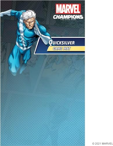 Fantasy Flight Games, Marvel Champions: Quicksilver Game Mat, Card Game, Ages 14+, 1-4 Players, 60 Minutes Playing Time, Multicolor, FFGMS23