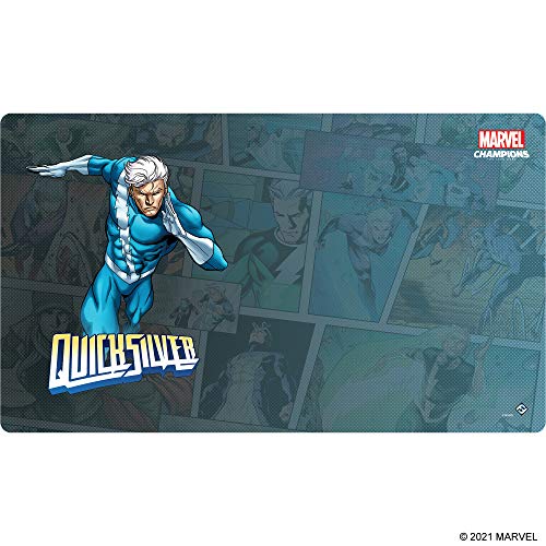 Fantasy Flight Games, Marvel Champions: Quicksilver Game Mat, Card Game, Ages 14+, 1-4 Players, 60 Minutes Playing Time, Multicolor, FFGMS23