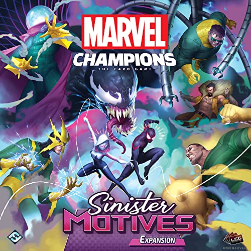 Fantasy Flight Games | Marvel Champions: Sinister Motives Expansion | Juego de Cartas | A Partir de 14 años | 1-4 Jugadores | 45-90 Minutos de Tiempo de Juego