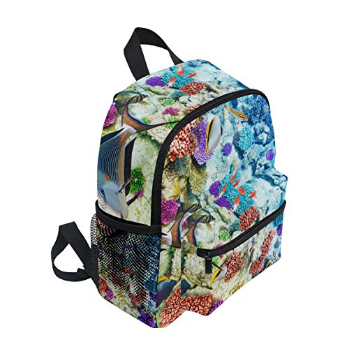 FANTAZIO Mochila escuela primaria Coral Reef Under Sea Bookbag