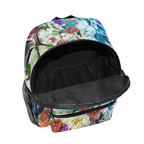 FANTAZIO Mochila escuela primaria Coral Reef Under Sea Bookbag