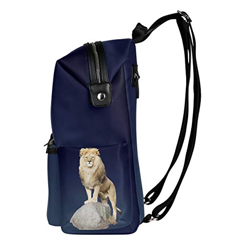 FANTAZIO Mochila para niñas León de pie Roca Daypack