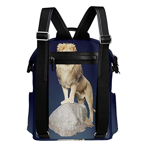 FANTAZIO Mochila para niñas León de pie Roca Daypack