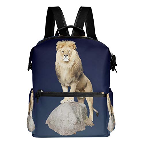 FANTAZIO Mochila para niñas León de pie Roca Daypack