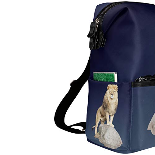 FANTAZIO Mochila para niñas León de pie Roca Daypack