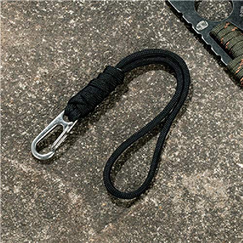 FBFGMultifuncional Supervivencia Pulsera Llavero al Aire Libre Camping Rescate Emergencia Cuerda Cuchillo Cuerda Linterna Cuerda