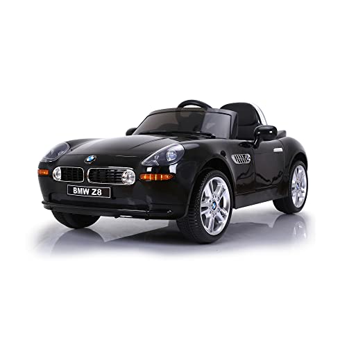 FEBER – BMW Z8 Negro 12V R/C, coche eléctrico de 1 plaza con radiocontrol y detalles de coche reales: faros con luz, 3 velocidades, asiento ergonómico, de 3 a 8 años, FAMOSA (800013446)