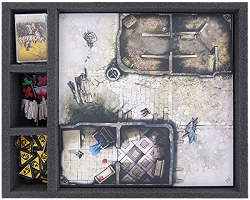 Feldherr Storage Box FSLB075 Compatible con Zombicide - 20 fichas de Juego