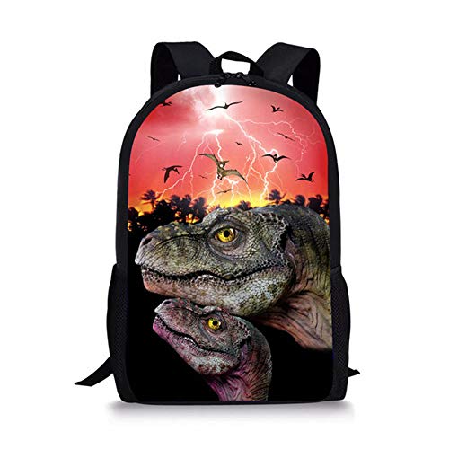 fhdc Mochila Mochilas Escolares con Estampado De Animales 3D Mochilas De Hombro De Dinosaurio para Adolescentes Mochilas   Escolares Ocasionales Cc3932C