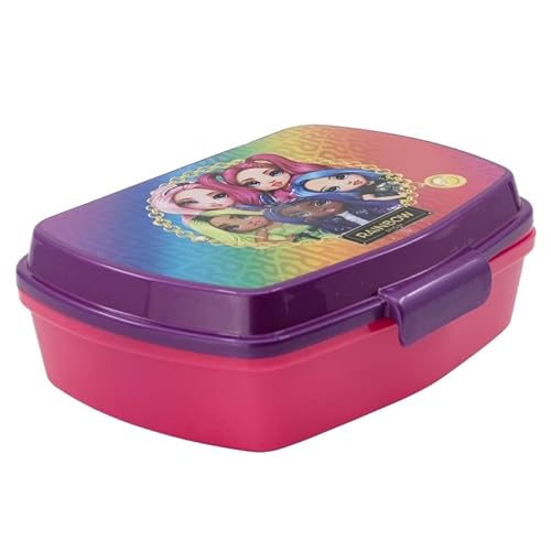 Fiambrera para aperitivos, caja de sándwich para niños, Rainbow High