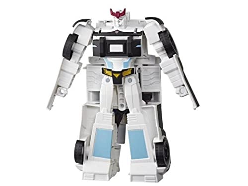 Figura de acción Transformers de 17 cm en blíster – Serie "Cyberverse Siren Blast" robot "Prowl" – Transformers juguetes infantiles individuales transformables – Figura de acción E4802 Blanco